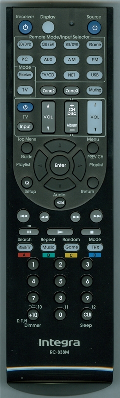 INTEGRA 24140838 RC-838M Genuine OEM original Remote