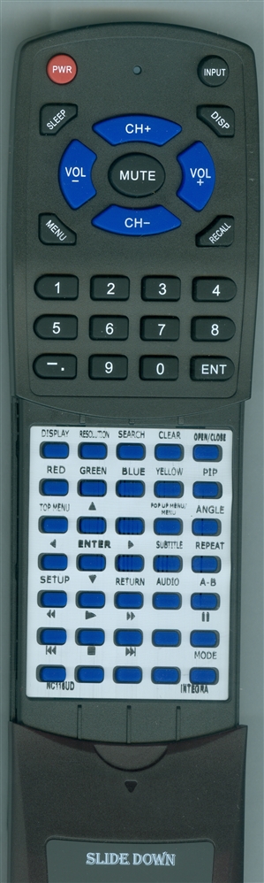 INTEGRA NC116UD RC-794DV replacement Redi Remote