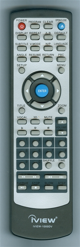 IVIEW 1000DV BLACK IVIEW-1000DV Genuine OEM original Remote