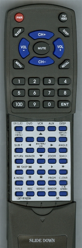 JVC LG-6711R1N208A RM-SHR009U Custom Built Redi Remote