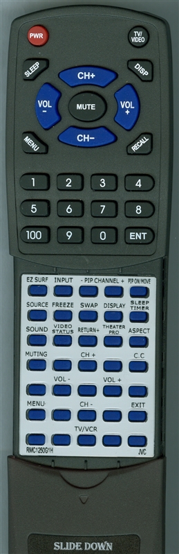 JVC RM-C1250G-1H RM-C1250G replacement Redi Remote