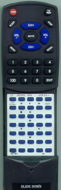 JVC RM-C746-1C RM-C746 replacement Redi Remote