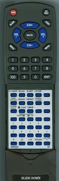 JVC VGR0042-301 RMRXP1060 replacement Redi Remote