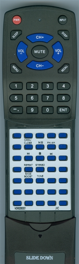 JVC VGR0050-001 RM-RXQW35 replacement Redi Remote
