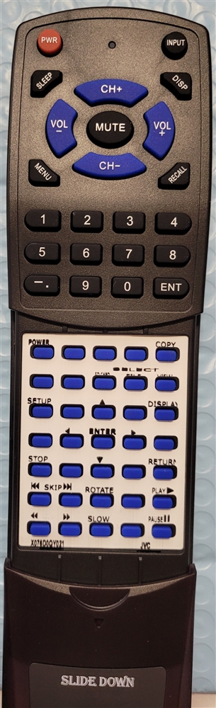JVC X-076D0QY021 076D0QY021 replacement OEM Redi Remote