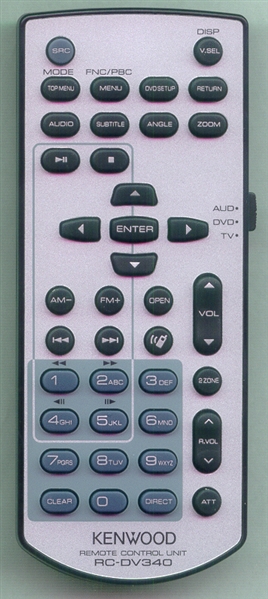 KENWOOD A70-2083-15 RC-DV340 Genuine OEM original Remote