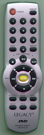 LEGACY LDVD74 Genuine  OEM original Remote