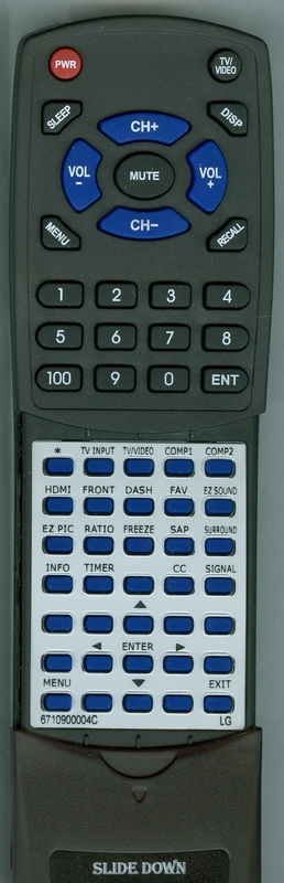 LG 6710900004C replacement Redi Remote