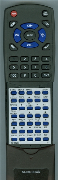 LG AGF76692613 AKB73755414 replacement Redi Remote