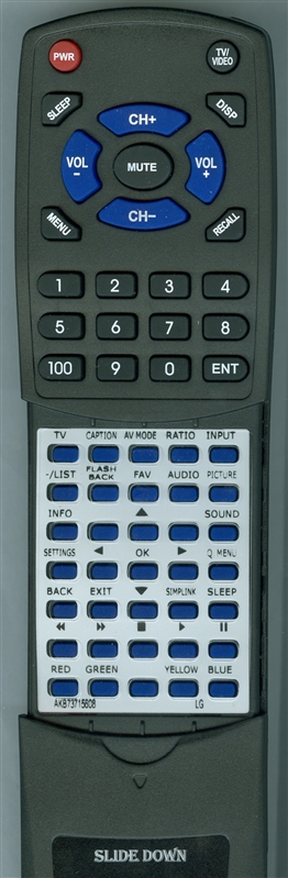 LG AGF76692601 AKB73715608 replacement Redi Remote