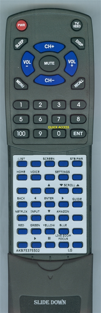 LG AKB75375502 AN-MR18BA replacement Redi Remote