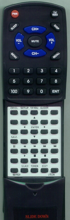 LITE ON 5001RC01 RM-51 replacement Redi Remote