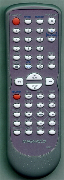 MAGNAVOX NB672UD NB672 Genuine OEM original Remote