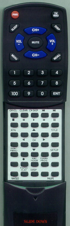 MAGNAVOX NA472UD NA472 replacement Redi Remote