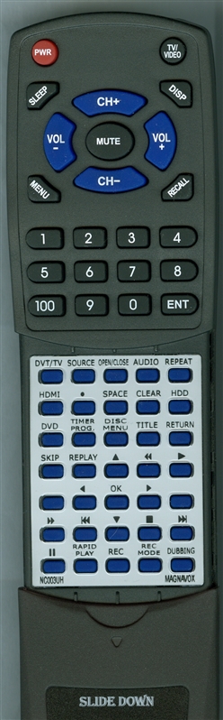 MAGNAVOX NC003UH NC003 replacement Redi Remote