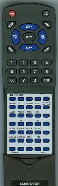 MARANTZ QT22882240 RC8000PM replacement Redi Remote