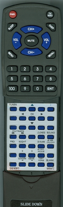 MARANTZ QW21903910 RC4000SR replacement Redi Remote