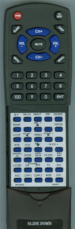 MAXENT BRC257SD replacement Redi Remote