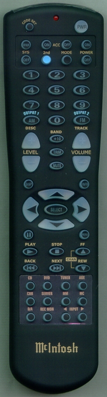 MCINTOSH 12106100 Genuine OEM original Remote