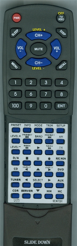 MCINTOSH 121073 INSERT replacement Redi Remote