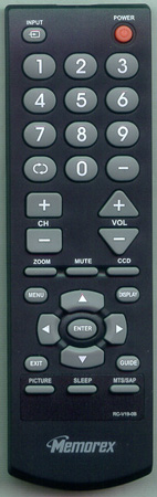 MEMOREX 6010V01902 RC-V19-0B Genuine  OEM original Remote