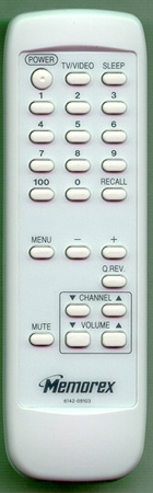 MEMOREX 6142-09103 614209103 Genuine  OEM original Remote