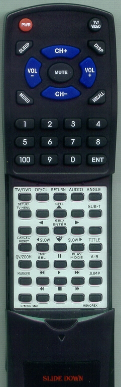 MEMOREX 076R0DT090 replacement Redi Remote