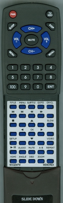 MEMOREX MVD2047M replacement Redi Remote