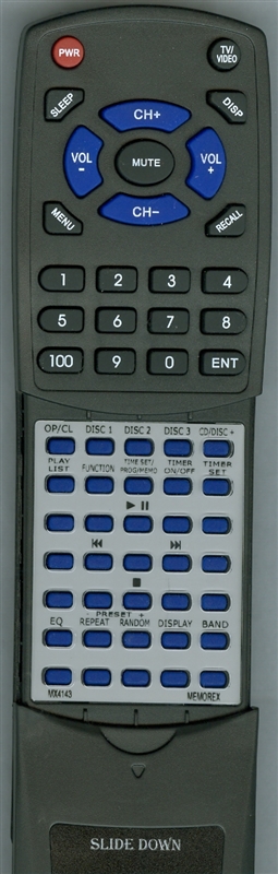 MEMOREX MX4143 replacement Redi Remote