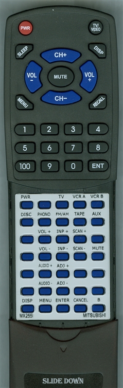 MITSUBISHI M-X255I replacement Redi Remote