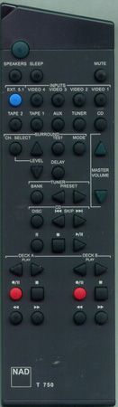 NAD RC-T750 Genuine OEM original Remote