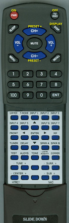 NAD 28-008-0003-90 HTRC1 INSERT replacement Redi Remote