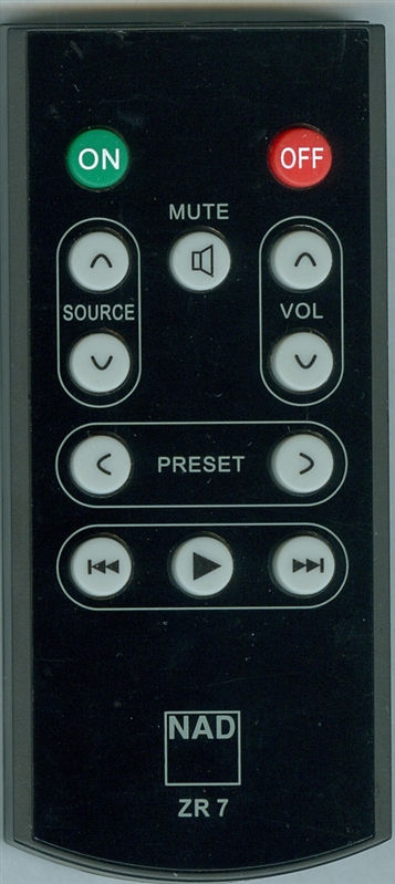 NAD ZR7 Genuine OEM Remote