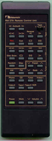 NAKAMICHI DA04196 RM-3TA Genuine  OEM original Remote
