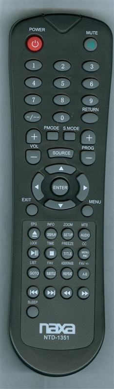 NAXA NTD1351 Genuine OEM original Remote