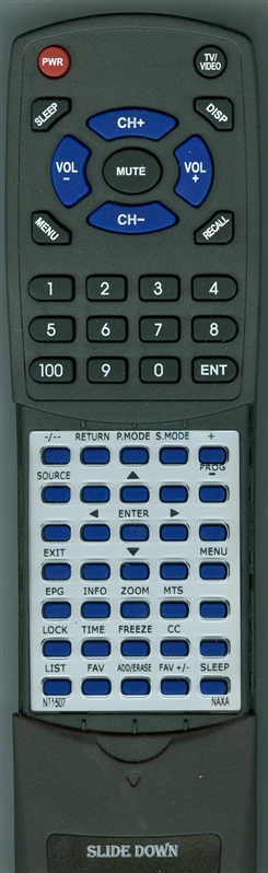 NAXA NT1507 NT replacement Redi Remote