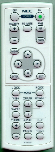 NEC 7N900523 RD-409E Genuine OEM original Remote