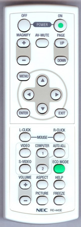 NEC 7N900901 RD-445E Genuine OEM original Remote