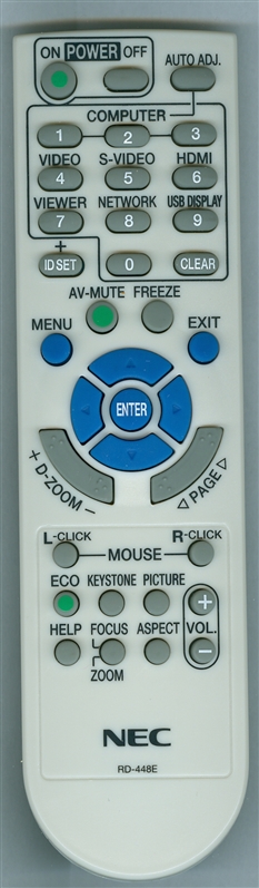 NEC 7N900927 RD-448E Genuine OEM original Remote