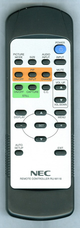 NEC 98TR7BD-KNE-NEF RU-M118 Genuine  OEM original Remote