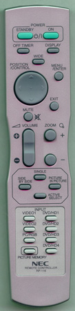 NEC AXD1526 RP-116 Genuine OEM original Remote