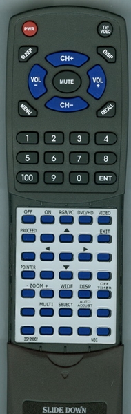 NEC 3S120001 RP-100 replacement Redi Remote