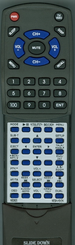 NESA VISION NSD620 replacement Redi Remote