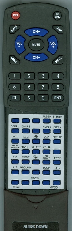 NUVISION 42LCM3 replacement Redi Remote