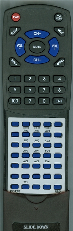 NESA VISION AVS4003 replacement  Redi Remote
