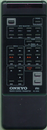 ONKYO 24140206 RC-206S Genuine  OEM original Remote