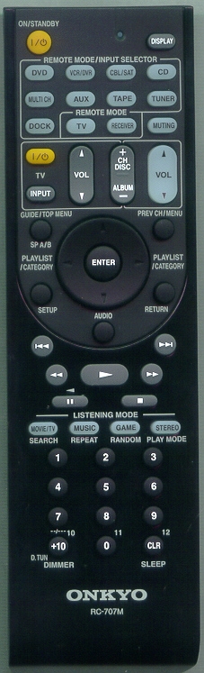 ONKYO 24140707 RC-707M Genuine  OEM original Remote