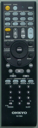 ONKYO 24140738 RC-738M Genuine OEM original Remote