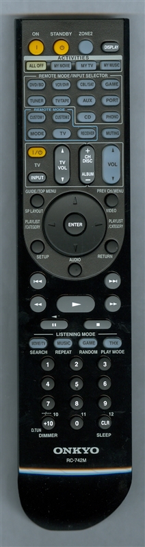 ONKYO 24140742 RC-742M Genuine OEM original Remote