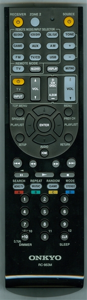 ONKYO 24140863 RC-863M Genuine OEM original Remote